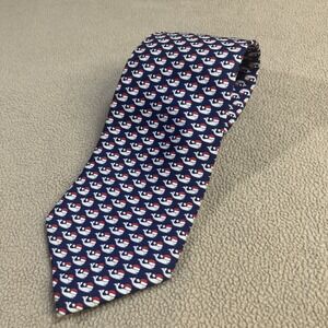 Christmas Whale Necktie By‎ Alynn Silk 60" x 3 3/4" Novelty Tie